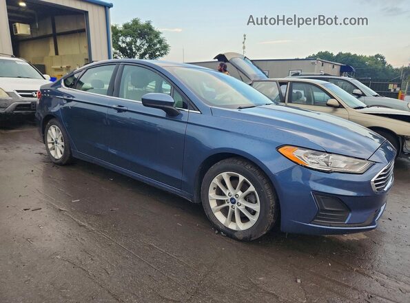 3FA6P0HD1KR203484 2019 FORD FUSION Blue Դիմացի տեսք