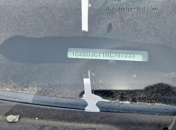 1C4SDJCT1HC797233 2017 DODGE DURANGO Black 360 interior view