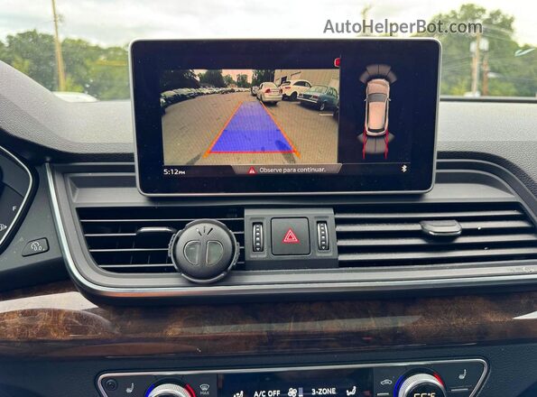 WA1BNAFY5J2150960 2018 AUDI Q5 White Instrument cluster view