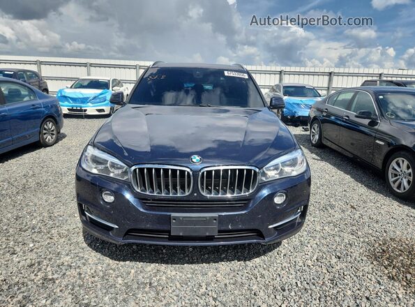 5UXKT0C31H0V97272 2017 BMW X5 Blue Rear view