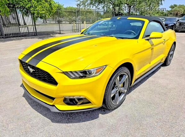1FATP8EM1H5236809 2017 FORD MUSTANG Yellow Rear left