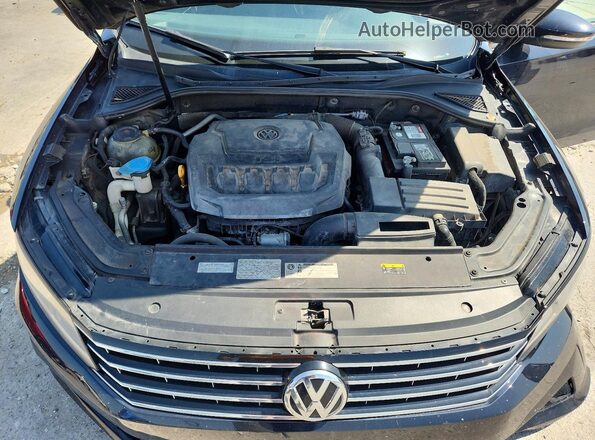 1VWAA7A30JC024315 2018 VOLKSWAGEN PASSAT Black Vista del compartimento del motor