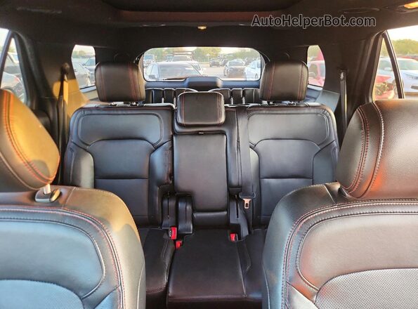 1FM5K8GT0GGC68672 2016 FORD EXPLORER Black უკანა სალონის ხედი
