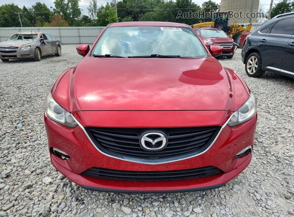 JM1GL1V50H1131631 2017 MAZDA 6 Red უკანა ხედი