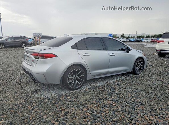 JTDS4RCE1LJ028963 2020 TOYOTA COROLLA Серебряный Передняя правая четверть