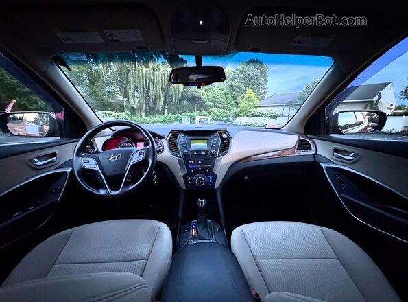 5XYZUDLB5GG377024 2016 HYUNDAI SANTA FE Red Вид підкапотного простору