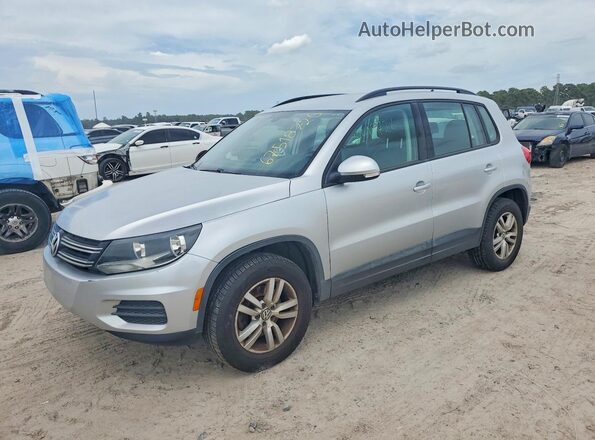 WVGAV7AX2HW507657 2017 VOLKSWAGEN TIGUAN Серебряный Задняя левая четверть