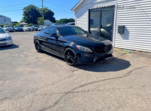 WDDWJ6EB4HF467764 2017 MERCEDES-BENZ C-CLASS Черный Вид спереди