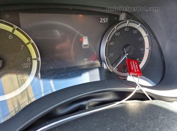 5TDKDRBH4PS042120 2023 TOYOTA HIGHLANDER Silver Вид щитка приладів