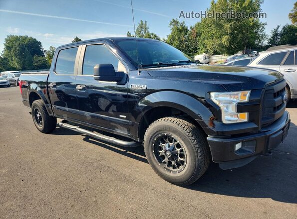 1FTEW1EP8GKD95611 2016 FORD F150 Черный Вид спереди