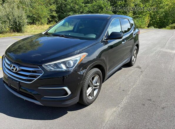 5XYZTDLB9JG562316 2018 HYUNDAI SANTA Black Rear left
