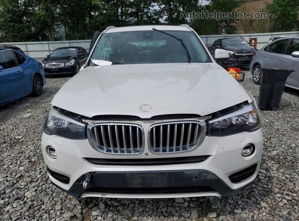 5UXWX9C30H0T22440 2017 BMW X3 White უკანა ხედი