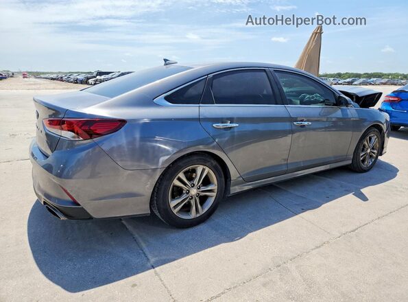 5NPE34AF4JH649232 2018 HYUNDAI SONATA Gray Przód prawy