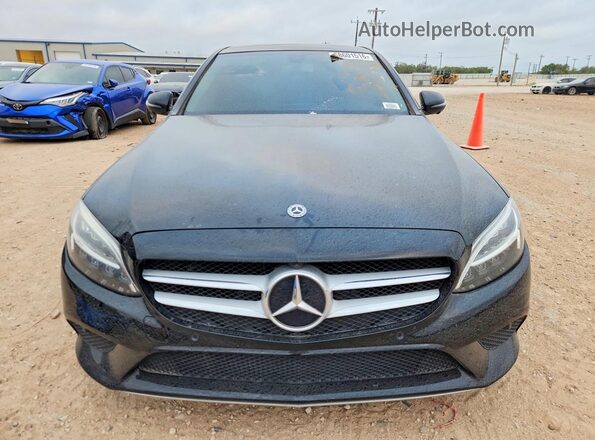 55SWF8DB8LU322859 2020 MERCEDES-BENZ C Black Вид ззаду