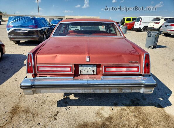 3X69K7M439786 1977 OLDSMOBILE 98 Красный Вид салона спереди