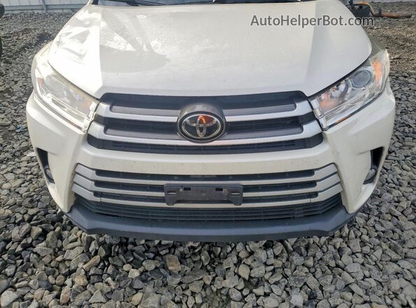5TDJZRFHXKS603985 2019 TOYOTA HIGHLANDER Белый Вид наклейки с VIN-кодом