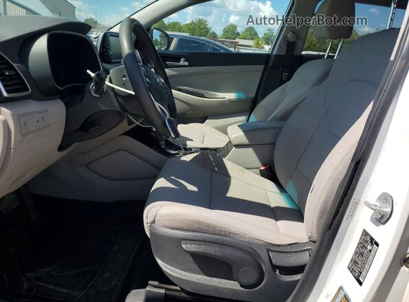KM8J23A46KU972906 2019 HYUNDAI TUCSON White წინა პანელის ხედი