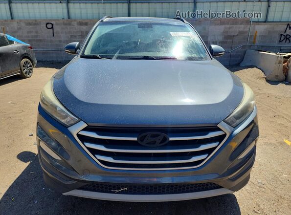 KM8J33A27JU837251 2018 HYUNDAI TUCSON Gray Вид ззаду