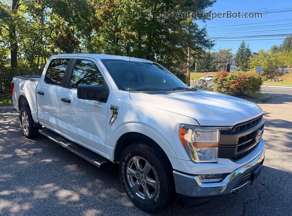 1FTFW1E59NFA51584 2022 FORD F150 White Trasero izquierdo