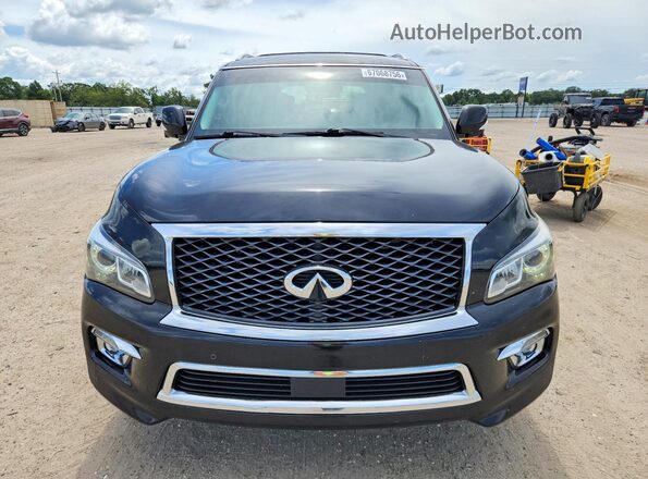 JN8AZ2NE5G9126519 2016 INFINITI QX80 Black Вид ззаду
