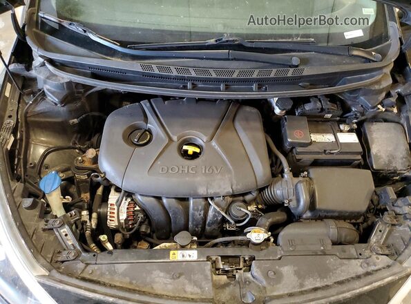KNAFK4A64G5486305 2016 KIA FORTE Black ძრავის განყოფილების ხედი