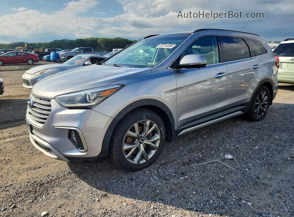 KM8SRDHF8HU179872 2017 HYUNDAI SANTA Серебряный Задняя левая четверть