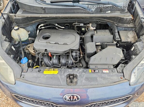 KNDPMCAC8K7619131 2019 KIA SPORTAGE Blue VIN კოდის სტიკერის ხედი