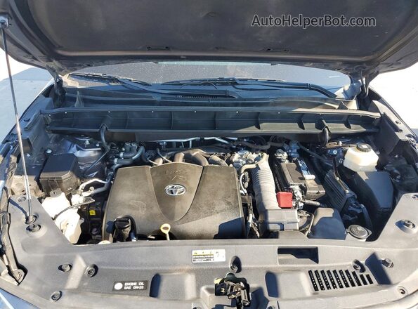 5TDGZRAH0MS051322 2021 TOYOTA HIGHLANDER Gray VIN կոդի պիտակի տեսք