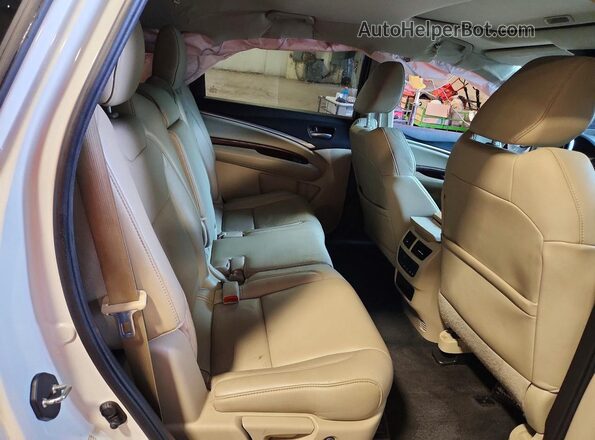 5FRYD4H4XGB009045 2016 ACURA MDX White ძრავის განყოფილების ხედი