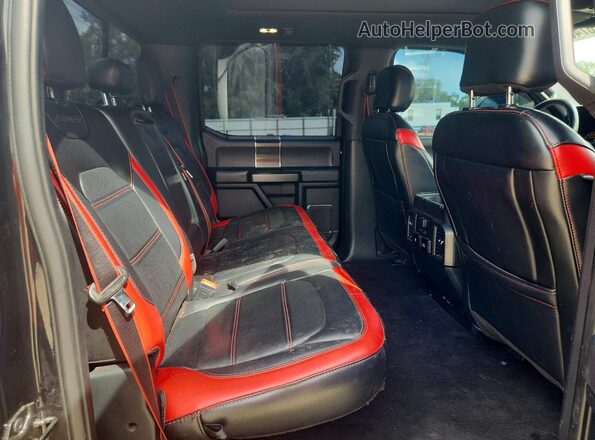 1FTEW1E53KFB97700 2019 FORD F150 Black Rear interior view