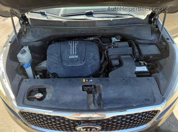 5XYPH4A5XGG044326 2016 KIA SORENTO Gray Widok naklejki z numerem VIN