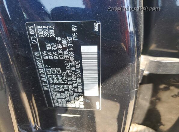 YV4A22PK2G1017062 2016 VOLVO XC90 Blue Vista interior de 360 grados