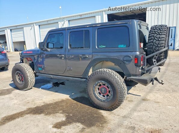 1C4HJXFG1JW305857 2018 JEEP WRANGLER Gray Trasero derecho