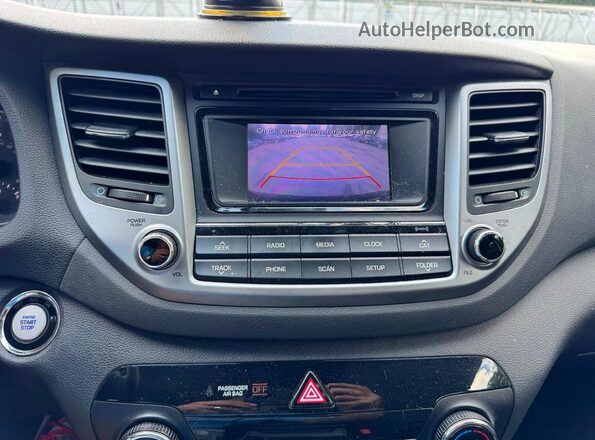 KM8J3CA25GU149712 2016 HYUNDAI TUCSON Black Widok komory silnika