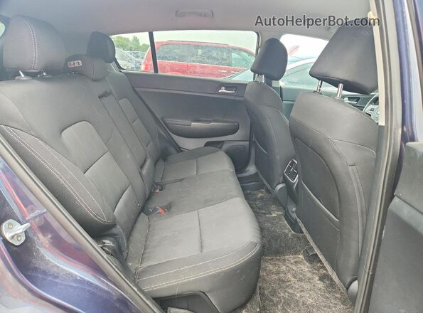 KNDPMCAC8K7619131 2019 KIA SPORTAGE Blue ძრავის განყოფილების ხედი