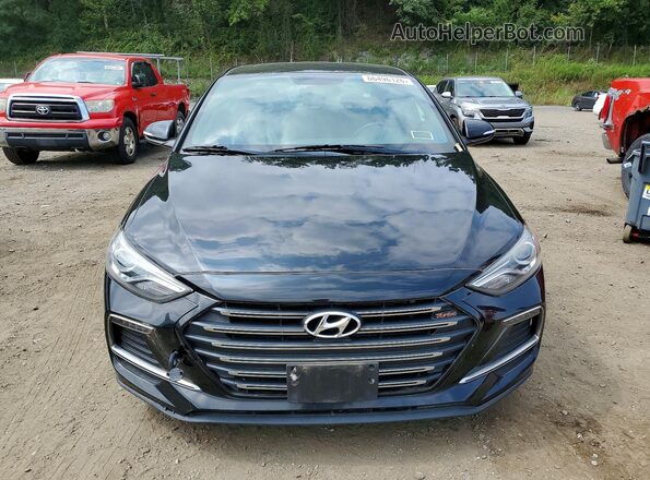 KMHD04LB3JU681475 2018 HYUNDAI ELANTRA Black Вид ззаду