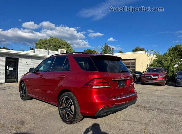 4JGDA6EB2HA985673 2017 MERCEDES-BENZ GLE Burgundy Rear right