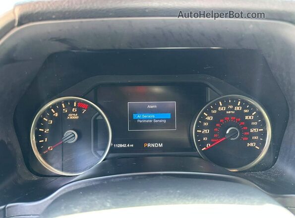 1FTFW1RG7JFA55252 2018 FORD F150 Черный Вид щитка приборов