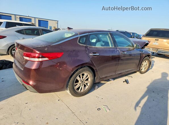 5XXGT4L38JG189290 2018 KIA OPTIMA Maroon Передня права чверть