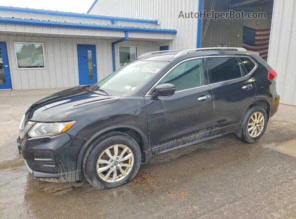 5N1AT2MV3HC879383 2017 NISSAN ROGUE Черный Задняя левая четверть