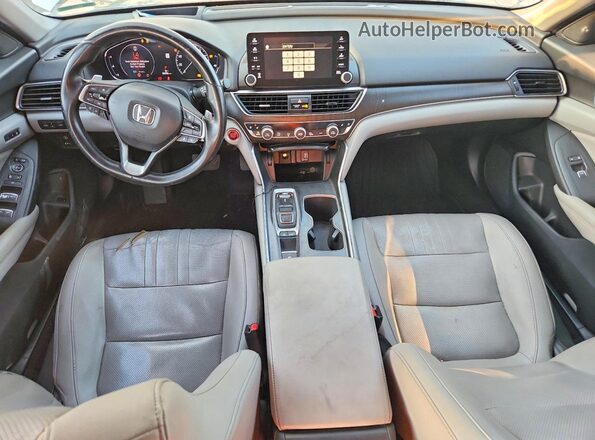 1HGCV2F9XKA006029 2019 HONDA ACCORD Silver ხელსაწყოთა პანელის ხედი