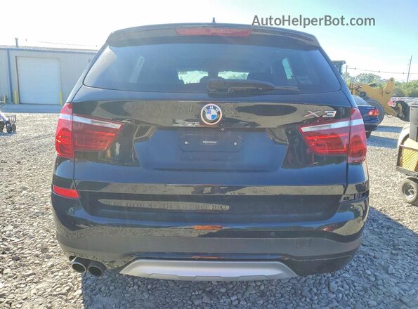 5UXWX7C37H0U43339 2017 BMW X3 Black Widok wnętrza z przodu