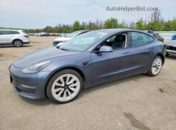 5YJ3E1EB0MF975071 2021 TESLA MODEL Серый Задняя левая четверть