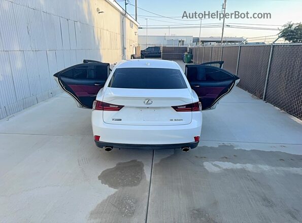 JTHBA1D25G5037001 2016 LEXUS IS White Widok naklejki z numerem VIN