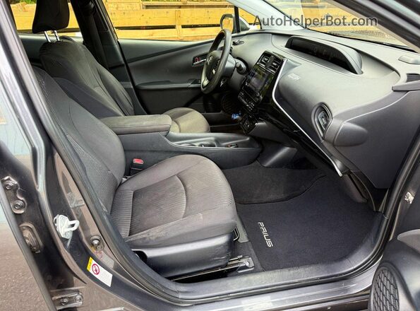 JTDKBRFU6G3013653 2016 TOYOTA PRIUS Charcoal Հետևի տեսք