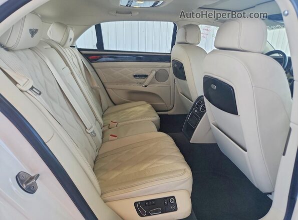 SCBET9ZA9G8053145 2016 BENTLEY OTHER White Widok wnętrza z tyłu