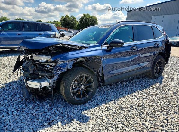 7FARS6H84RE010502 2024 HONDA CR-V Синий Задняя левая четверть
