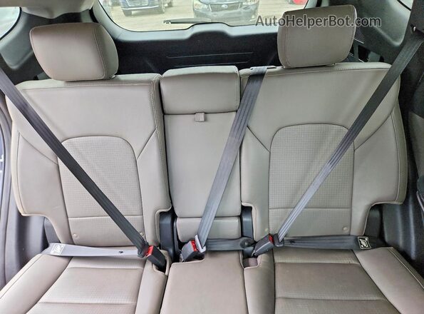5XYZWDLA6GG354353 2016 HYUNDAI SANTA Charcoal უკანა სალონის ხედი