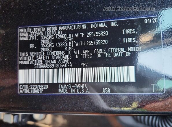 5TDAAAB69TS064029 2026 LEXUS TX Black 