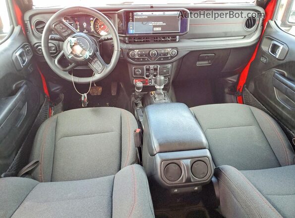 1C4PJXFNXSW521461 2025 JEEP WRANGLER Red Instrument cluster view
